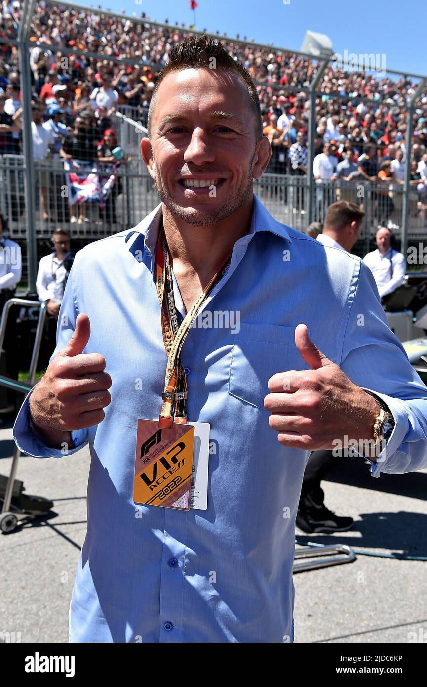 19 giugno 2022, circuito Gilles-Villeneuve, Montreal, FORMULA 1 AWS GRAND PRIX DU CANADA 2022 , nella foto Georges St. Pierre, artista marziale misto Foto Stock