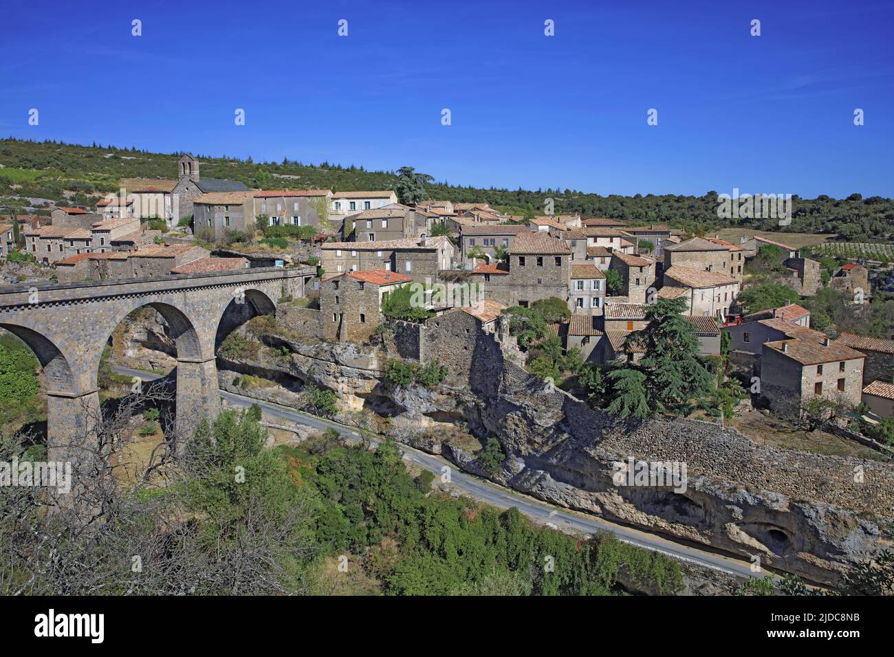 Francia, Hérault, Minerve villaggio classificato, vecchio villaggio Foto Stock