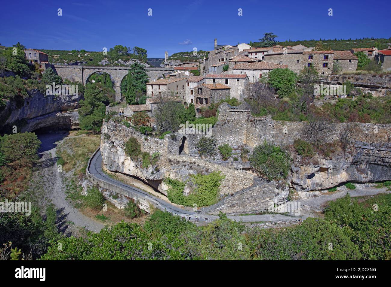Francia, Hérault, Minerve villaggio classificato, vecchio villaggio Foto Stock