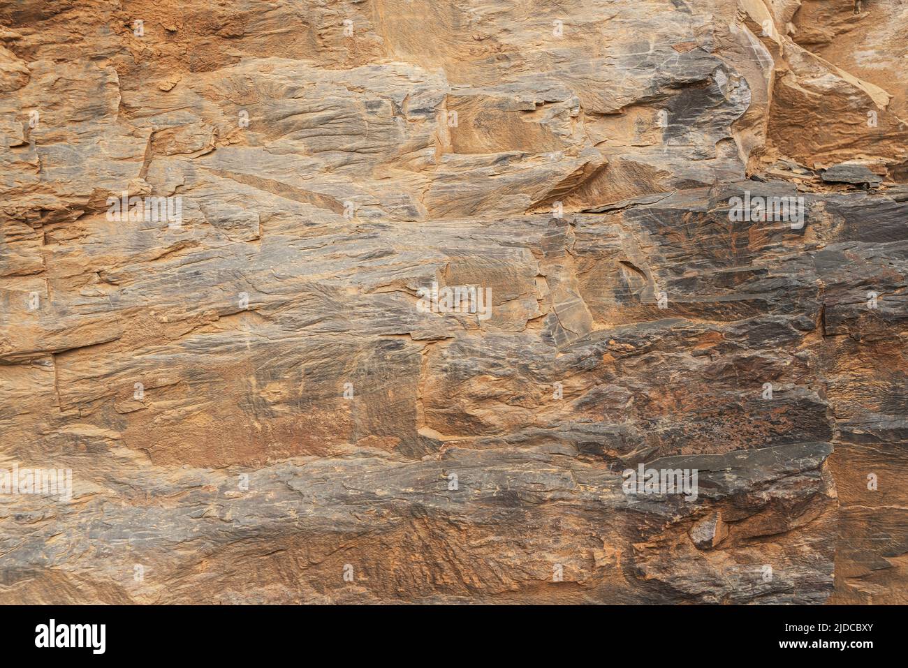 Texture sabbia scisto con motivo naturale ad alta risoluzione per sfondo e design. Muro di pietra. Foto Stock