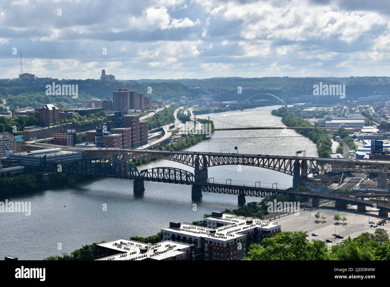 Duquesne Incline a Washington Heights, Pittsburgh Foto Stock