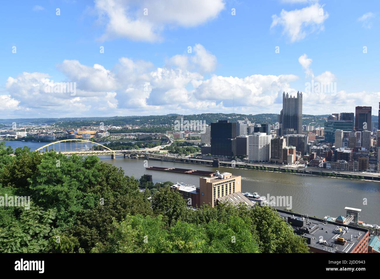 Duquesne Incline a Washington Heights, Pittsburgh Foto Stock