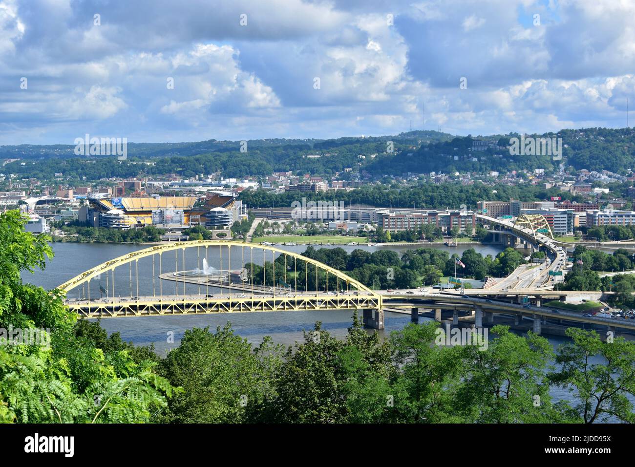 Duquesne Incline a Washington Heights, Pittsburgh Foto Stock