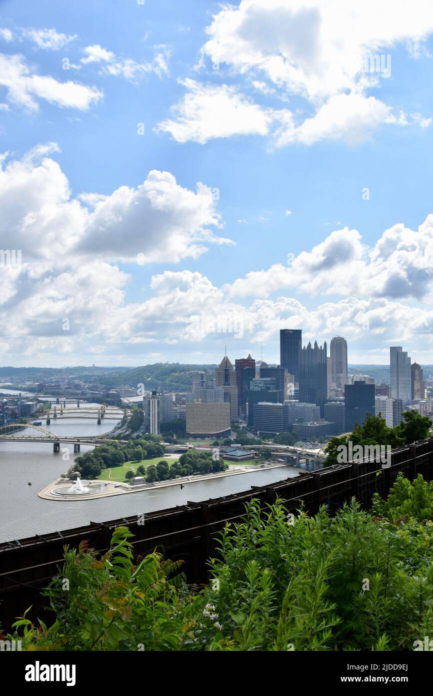 Duquesne Incline a Washington Heights, Pittsburgh Foto Stock