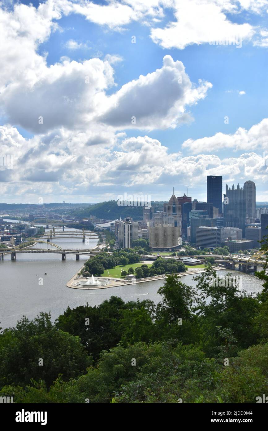 Duquesne Incline a Washington Heights, Pittsburgh Foto Stock