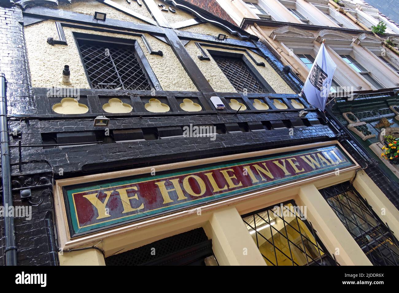YE Hole in the Wall, 18th ° secolo pub, 4 Hackins Hey, Liverpool , Merseyside, Inghilterra, Regno Unito, L2 2AW, il più antico pub della città Foto Stock