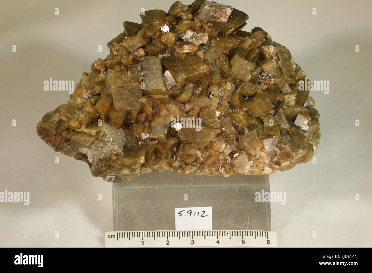 Minerali di siderite. Europa; Francia; Provincia di Dauphine; Dipartimento di Isere; Allevard Foto Stock