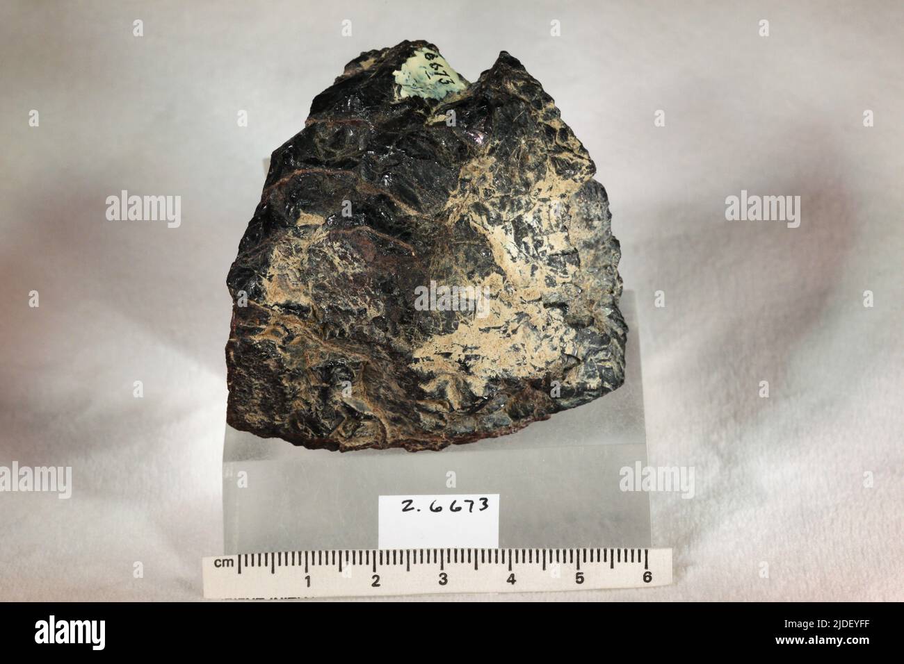 Allanite. Minerali. Nord America; Canada; Ontario; Contea di Nipissing; Madawaska Foto Stock