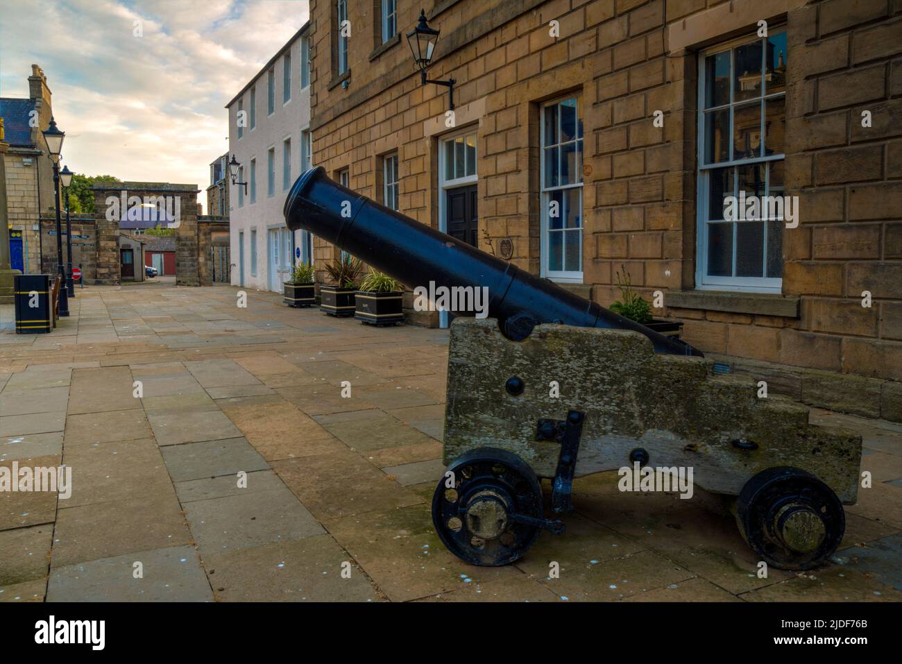 banff bassa strada aberdeenshire scozia. Foto Stock