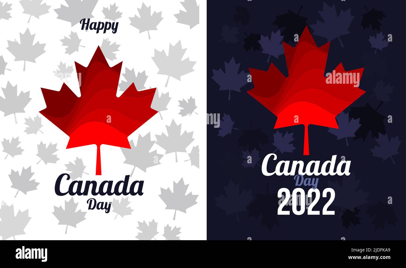 Canada Day 2022 - festeggia il Canada tutto il giorno Illustrazione Vettoriale