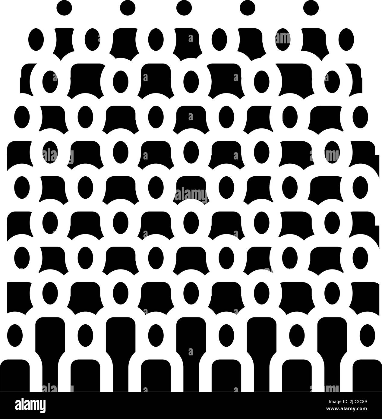 icona glyph dell'esercito di terracotta illustrazione vettoriale Illustrazione Vettoriale