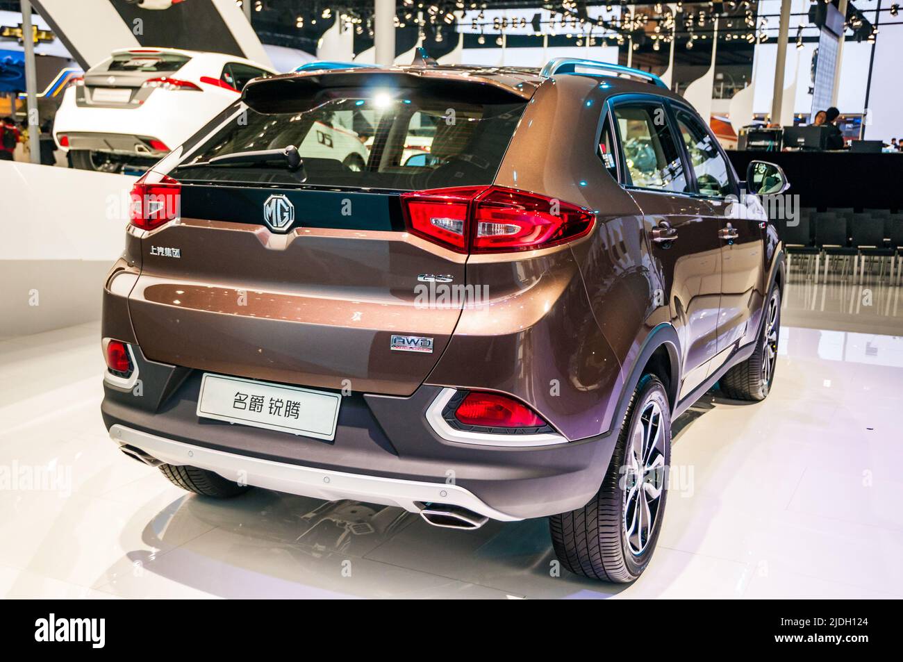 MG GS SUV al Salone dell'Auto di Shanghai 2015. Foto Stock