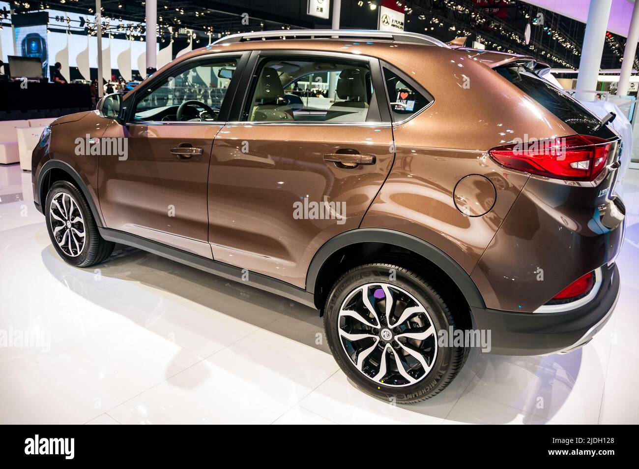 MG GS SUV al Salone dell'Auto di Shanghai 2015. Foto Stock