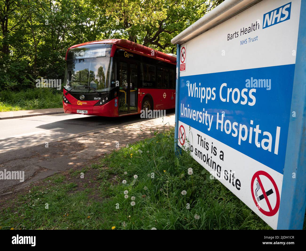 Whipps Cross University Hospital ingresso parte del Barts NHS Health Trust, Londra, Regno Unito Foto Stock