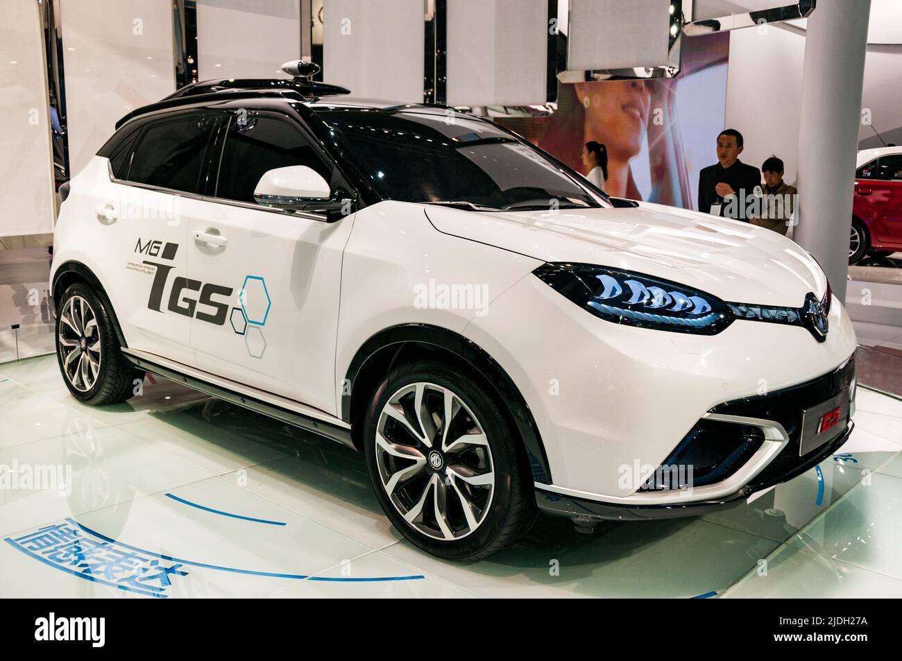 AUTO intelligente MG IGS Concept in mostra all'Auto Show 2015 di Shanghai. Foto Stock
