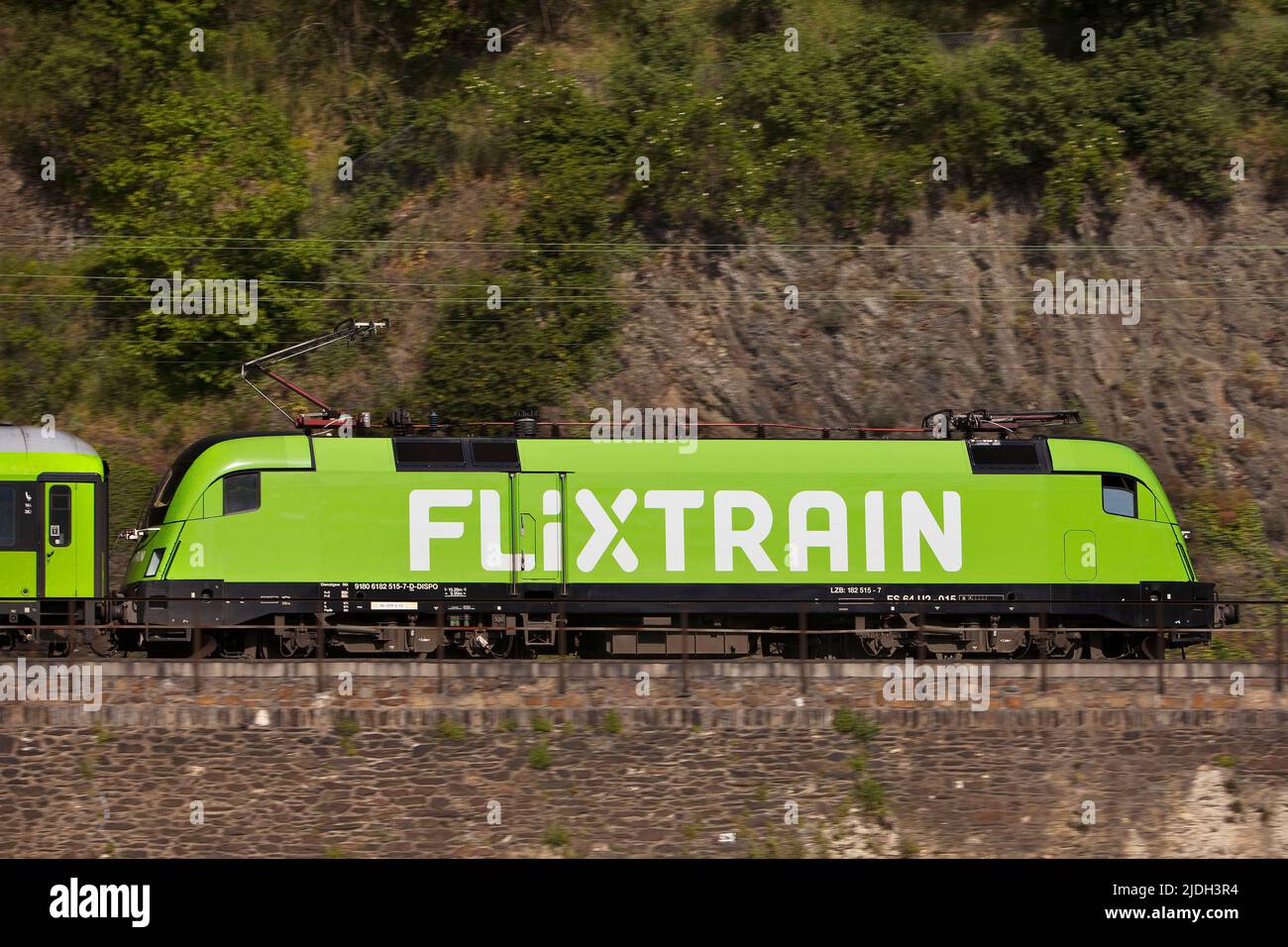Flixtrain, Germania, Renania-Palatinato, Sankt Goarshausen Foto Stock