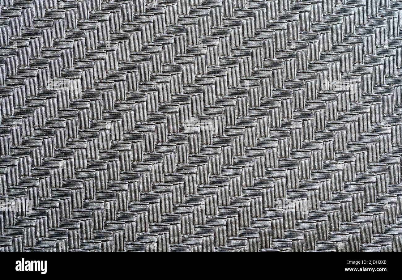 Texture macro carbonio sulle superfici dei mobili Foto Stock