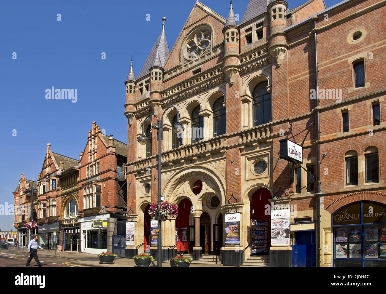 Opera North e Northern Ballet nel centro storico di Leeds, Regno Unito, Inghilterra Foto Stock