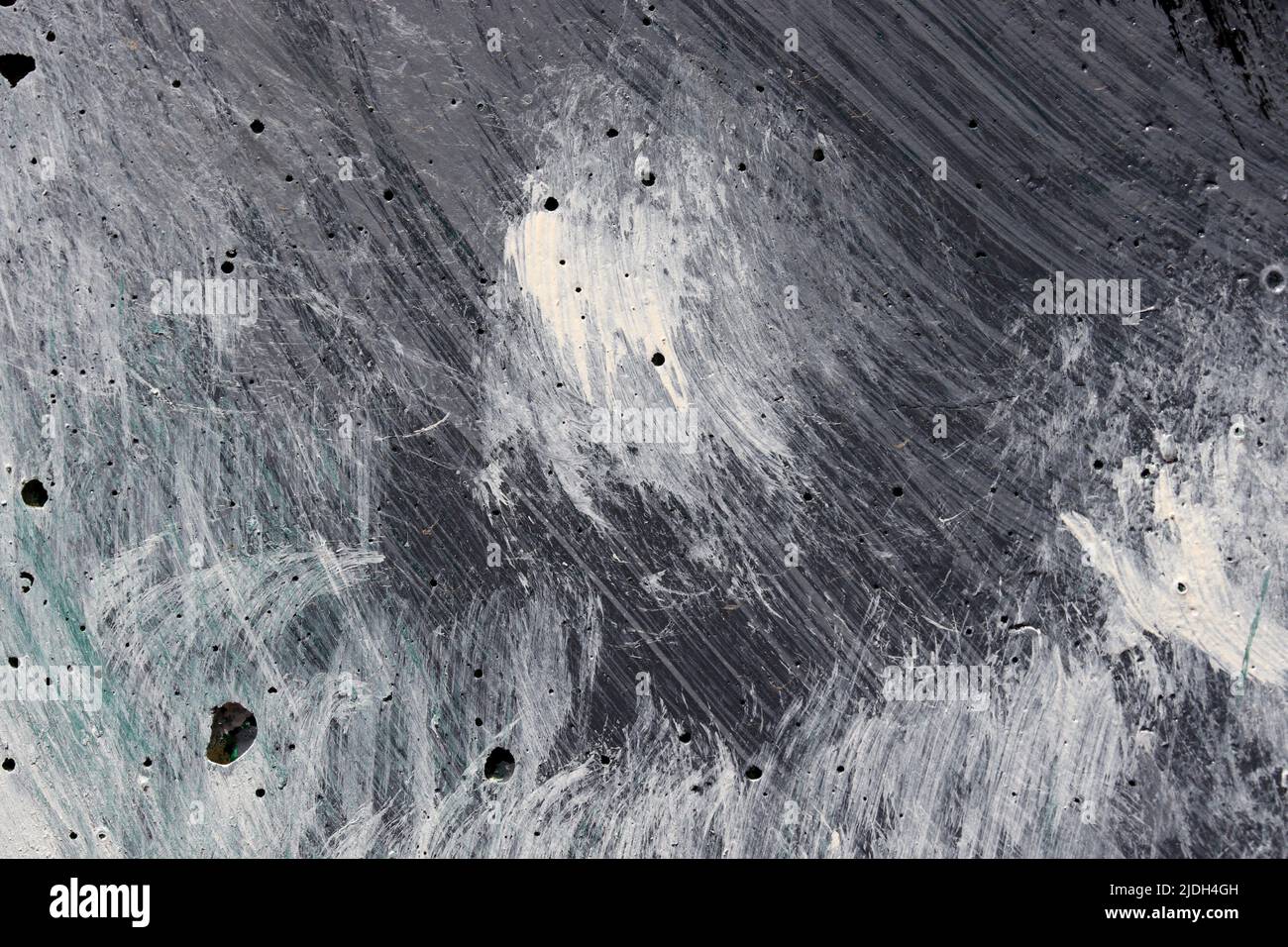 sfondo della parete con texture dipinta in bianco e nero Foto Stock