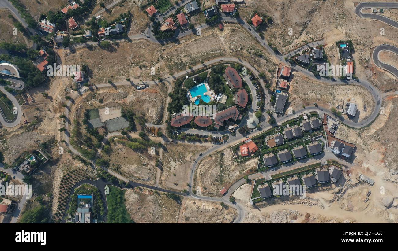 Faqra club, resort con piscine e campo da tennis, Monte Libano - Faraya, Medio Oriente Foto Stock