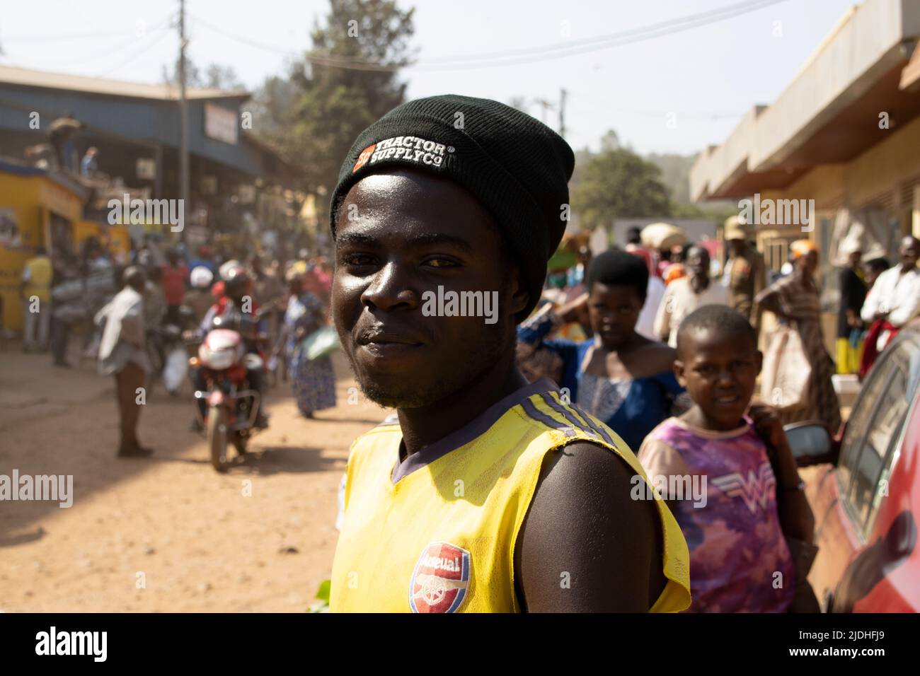 Ruanda, Repubblica del Ruanda, paese senza sbocco sul mare nella Grande Rift Valley dell'Africa Centrale. Foto Stock