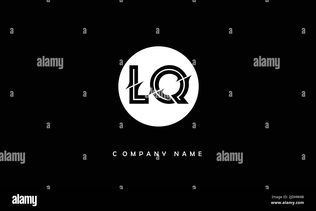 LQ, QL alfabeti lettere Logo Monogramma Illustrazione Vettoriale
