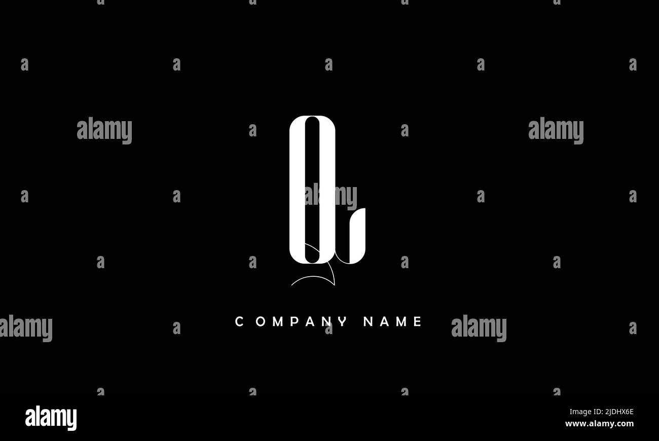 LQ, QL alfabeti lettere Logo Monogramma Illustrazione Vettoriale
