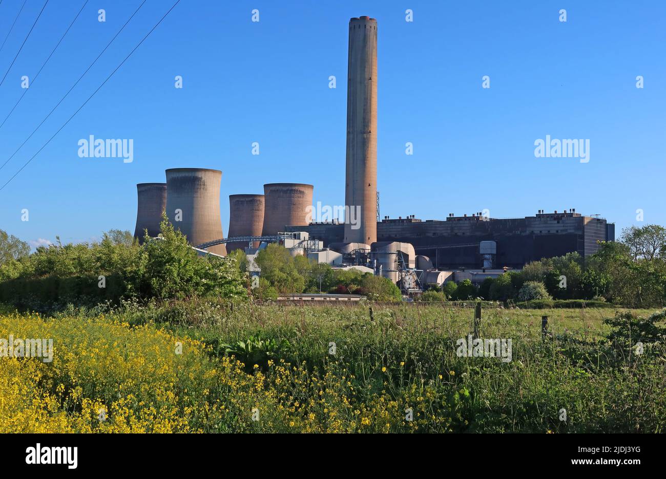 Fiddlers Ferry, Coal Fired powerstation, Warrington, Cheshire, Regno Unito Foto Stock