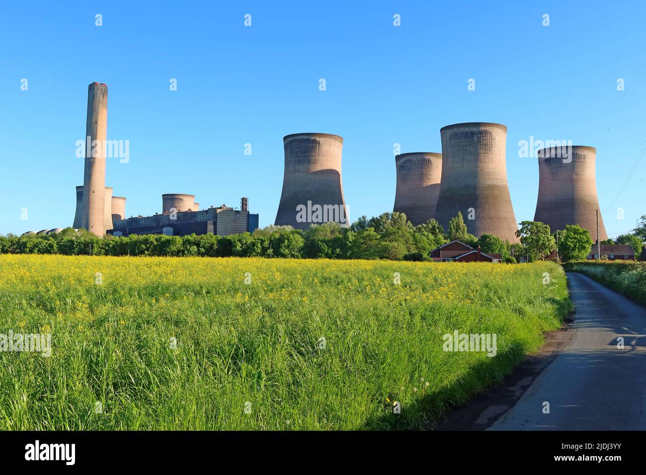 Fiddlers Ferry, Coal Fired powerstation, Warrington, Cheshire, Regno Unito Foto Stock