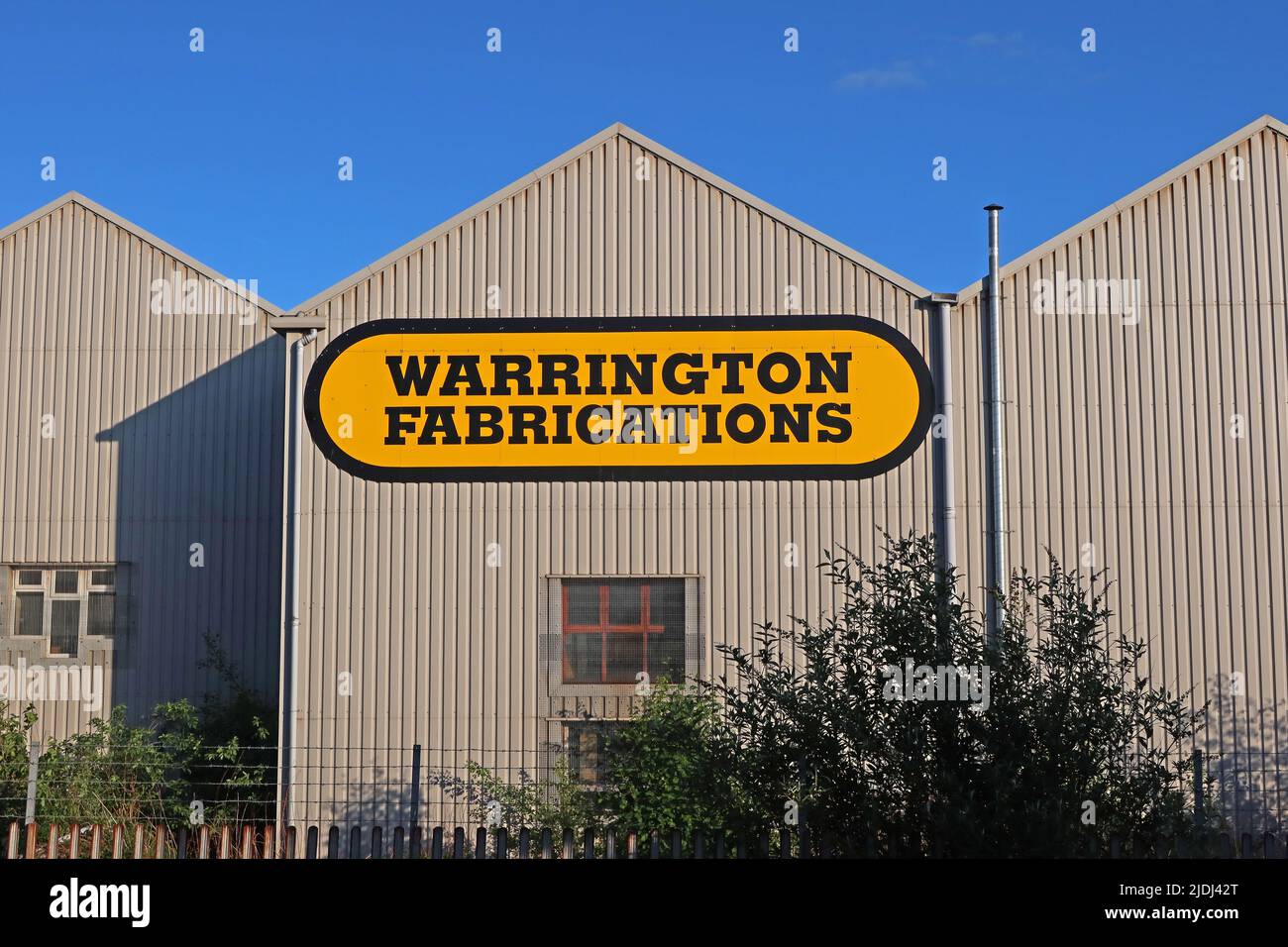 Warrington Fabrications, Co Ltd, Athertons Quay, Warrington, Cheshire, INGHILTERRA, REGNO UNITO, WA5 1AH Foto Stock
