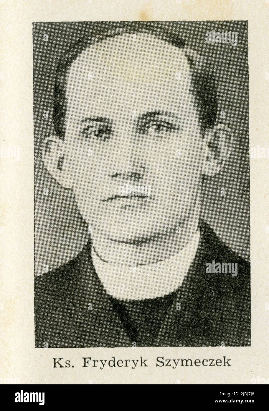 SZYMECZEK FRYDERYK ps. „Piotr – Ksiądz katolicki. Urodzony 13.07.1911 r. w Piotrowicach k. Frysztatu – Zaolzie, syn Jana i Marii z d.. Mrcynek. Po uko Foto Stock