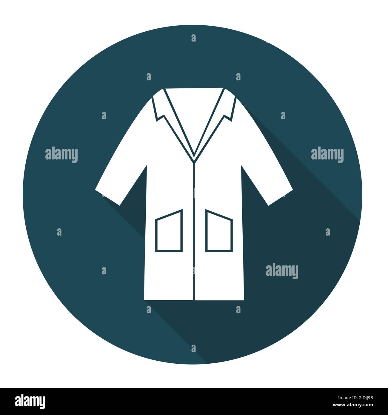 PPE Icon.Wear Smock Symbol Sign isolate on White background,Vector Illustration EPS.10 Illustrazione Vettoriale