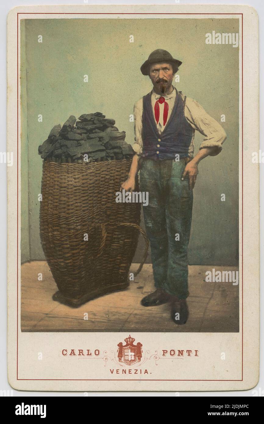 Ritratto di un uomo d'altipiano, di Carlo ponti, circa 1870. (circa 1823 - 1893) Foto Stock