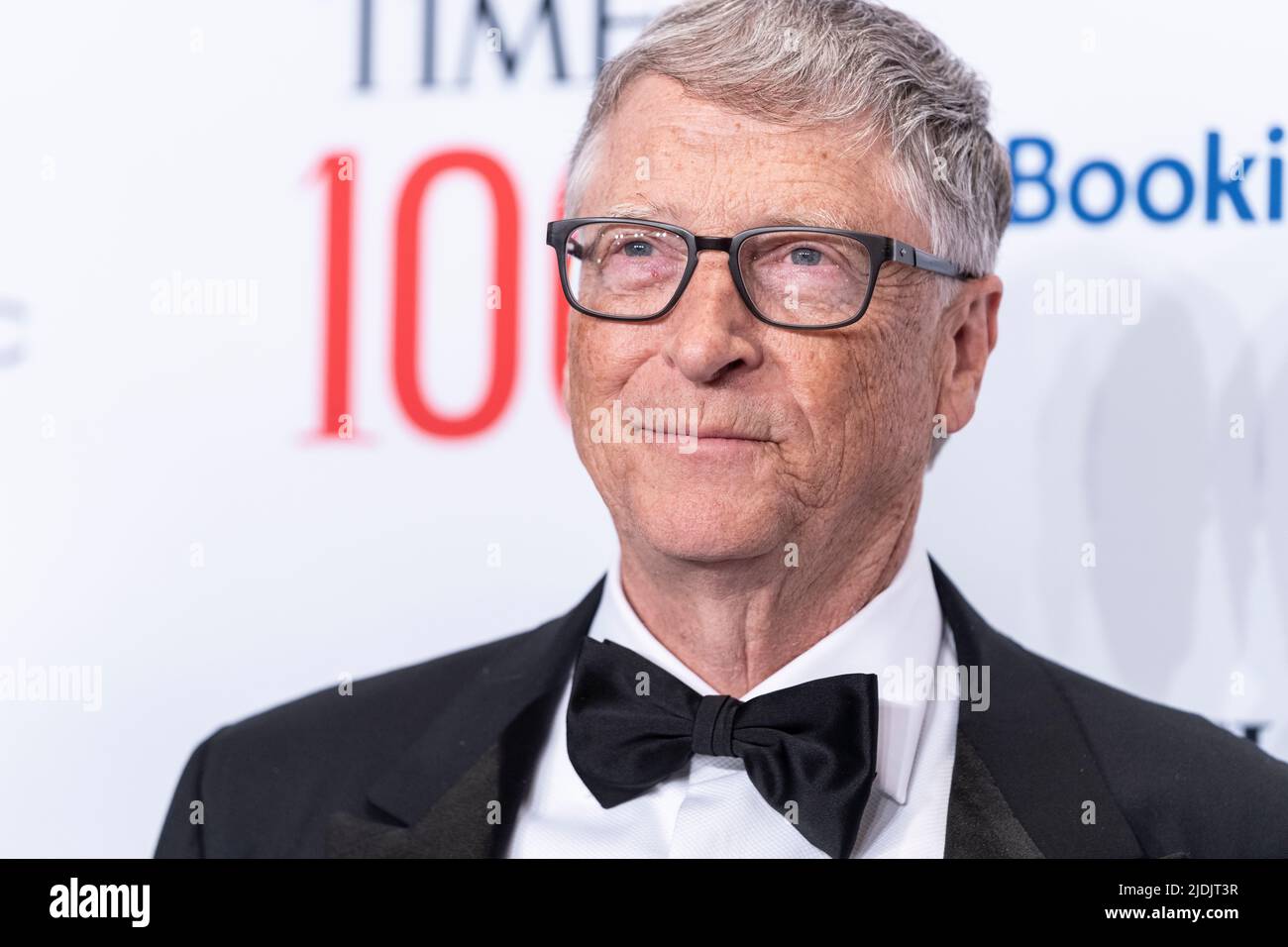 New York, NY - 8 giugno 2022: Bill Gates partecipa al Time Gala 100 come rivista Time celebra la sua lista annuale al Frederick P. Rose Hall of Jazz al Lincoln Center Foto Stock