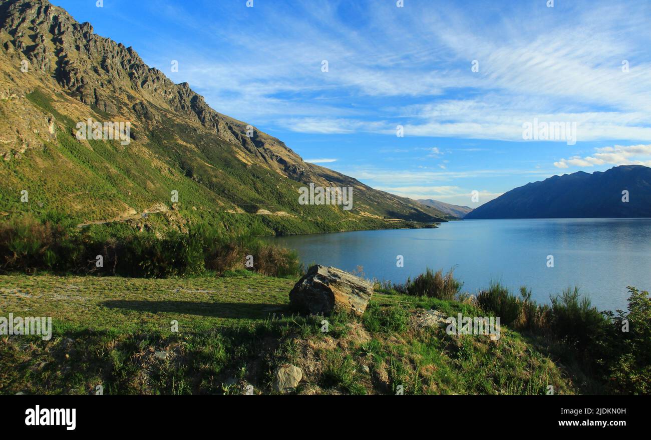 Bellissimo paesaggio dell'isola del sud in Nuova Zelanda. Foto Stock