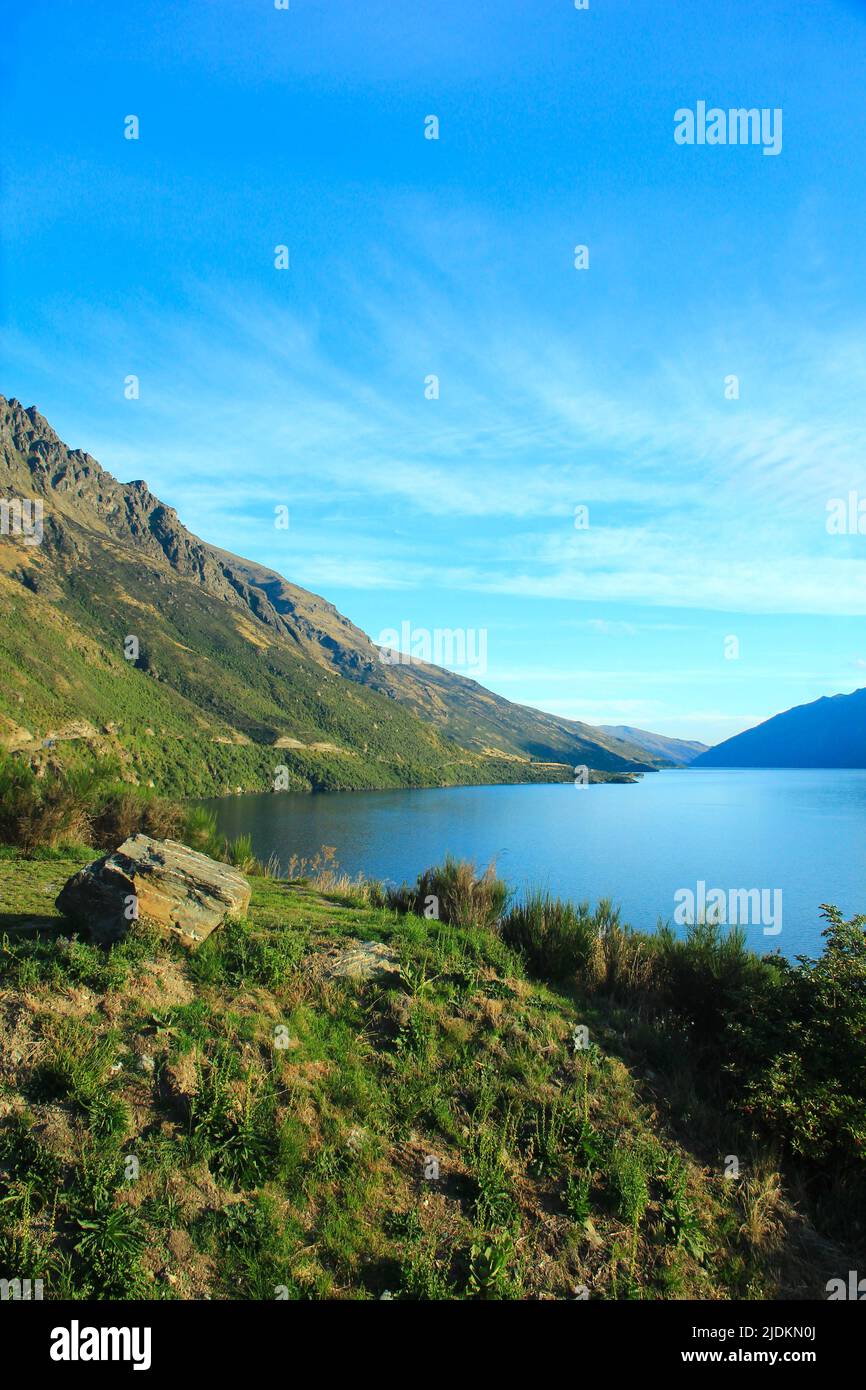 Bellissimo paesaggio dell'isola del sud in Nuova Zelanda. Foto Stock