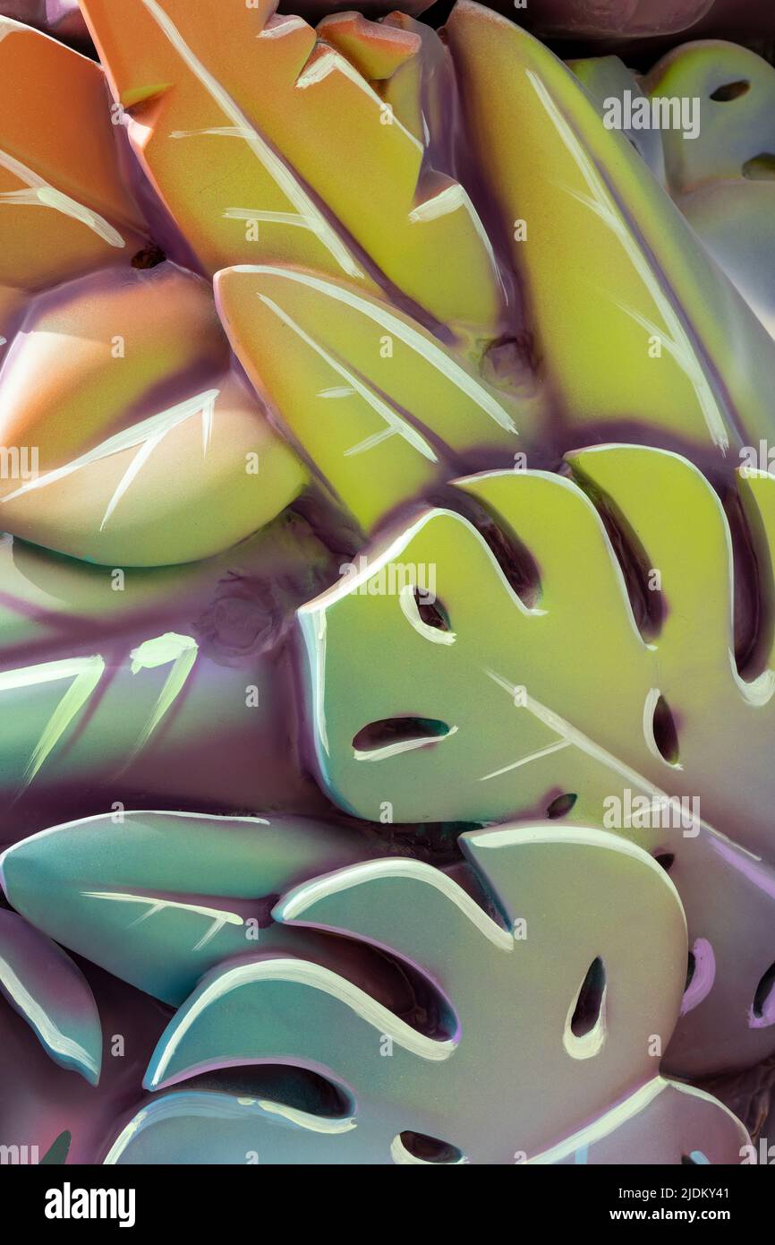 Sfondo delle foglie tropicali - foto di scorta Foto Stock