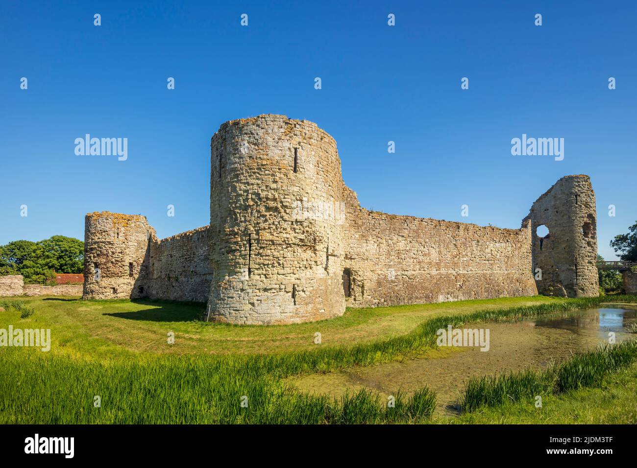 Il Castello di Pevensey. Foto Stock