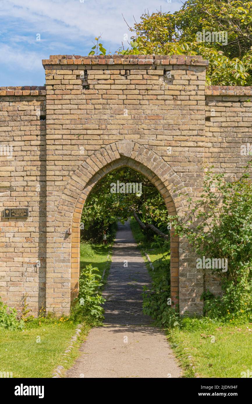 Il giardino murato a Dunraven Park, Southerndown. Si prega di credito: Phillip Roberts Foto Stock