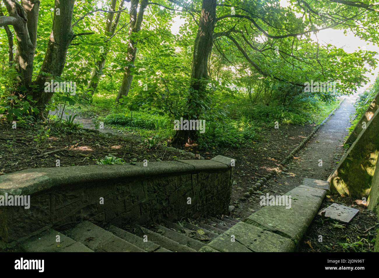 Il giardino murato a Dunraven Park, Southerndown. Si prega di credito: Phillip Roberts Foto Stock