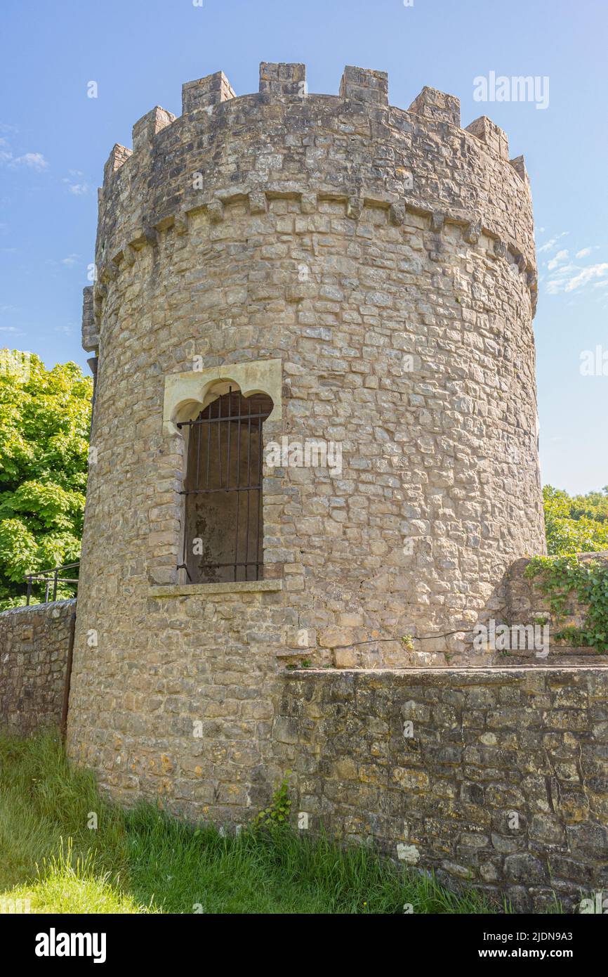 Il giardino murato a Dunraven Park, Southerndown. Si prega di credito: Phillip Roberts Foto Stock