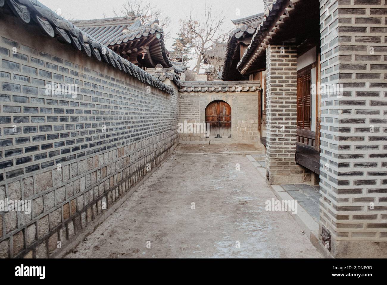 Vecchio tempio sudcoreano a Seoul Foto Stock