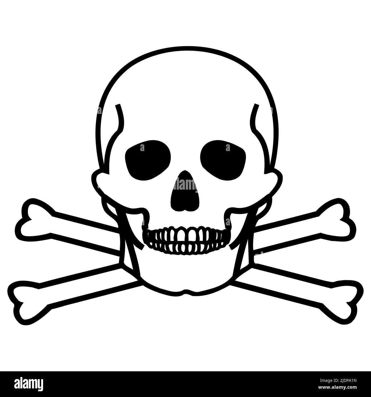 Simbolo di materiale tossico segno isolato su sfondo bianco, illustrazione vettoriale EPS.10 Illustrazione Vettoriale