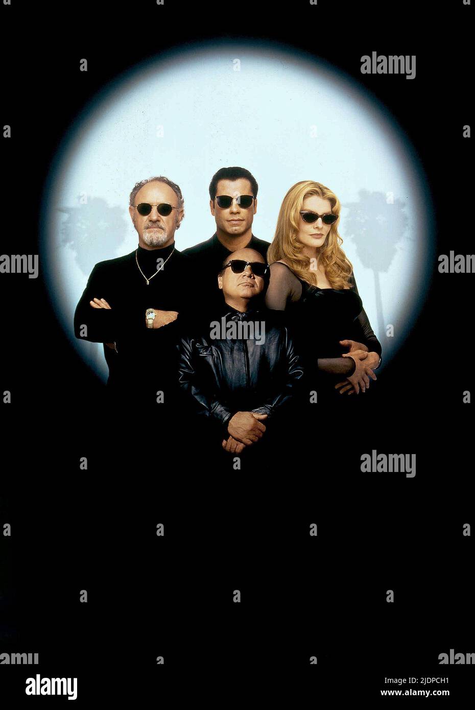 HACKMAN,TRAVOLTA,DEVITO,RUSSO, GET SHORTY, 1995 Foto Stock