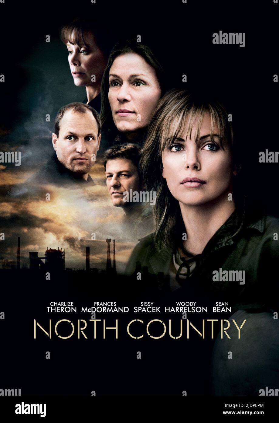 SPACEK,MCDORMAND,HARRELSON,FAGIOLO,POSTER, NORTH COUNTRY, 2005 Foto Stock