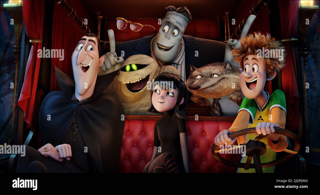 DRACULA,MUMMY,MAN,FRANK,MAVIS,WAYNE,JONATHAN, HOTEL TRANSILVANIA 2, 2015, Foto Stock