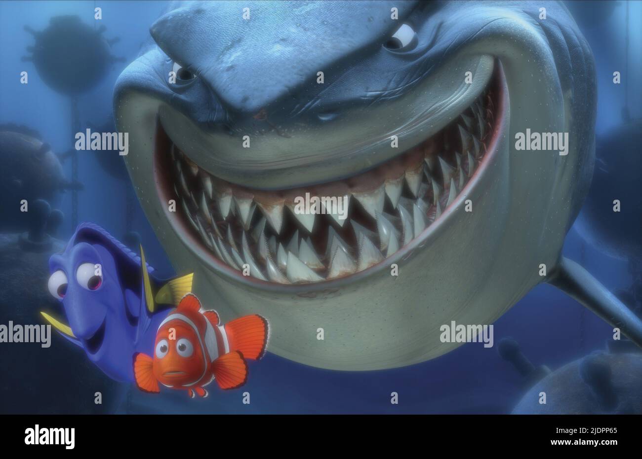 DORY, MARLIN, BRUCE, FINDING NEMO, 2003, Foto Stock