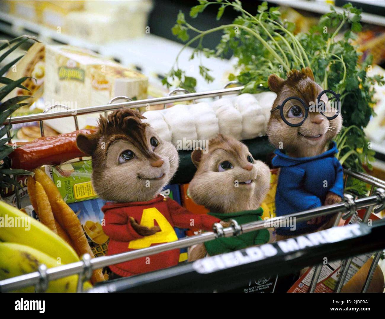 ALVIN, THEODORE, SIMON, ALVIN E I CHIPPUNKS, 2007, Foto Stock