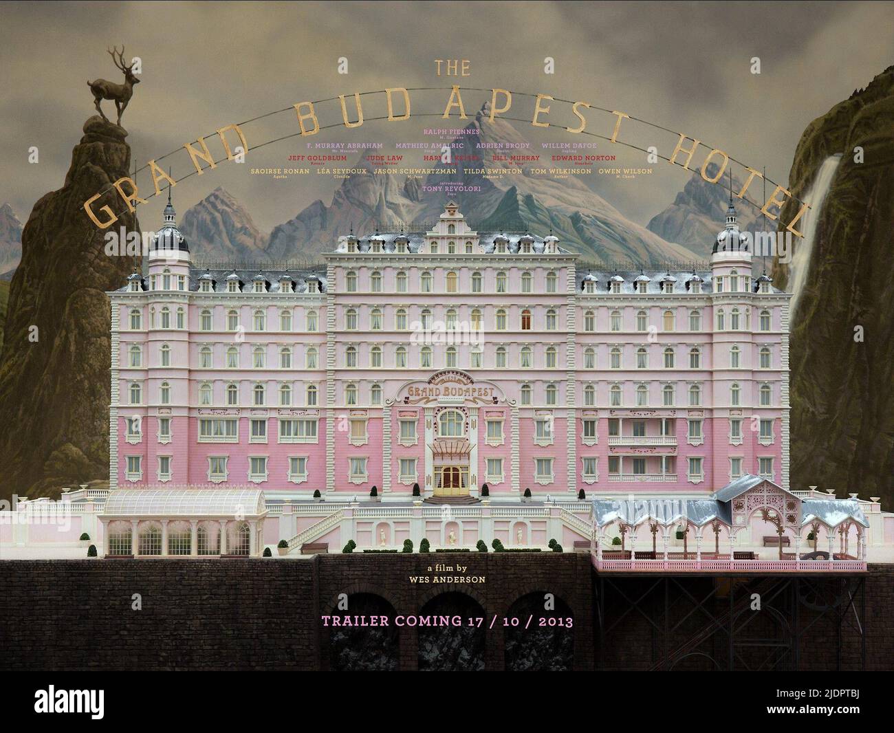 HOTEL POSTER, THE GRAND BUDAPEST HOTEL, 2014, Foto Stock
