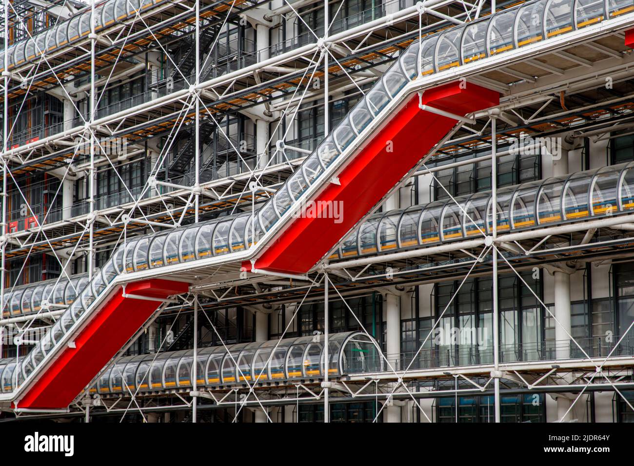 L'esterno del Centro Pompidou, Parigi, Francia, mercoledì 25 maggio, 2022.Photo: David Rowland / One-Image.com Foto Stock